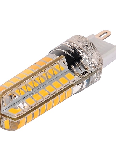  1 Stück 6 Stück 10 Watt silikonbeschichtete G9 LED-Glühbirne 360 Grad dimmbare G9-Glühbirne 60 W entspricht 72 Stück SMD 3014 LED G9 AC220V