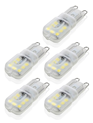  5 sztuk 4w led bi-pin żarówki 400lm g9 14led koraliki smd 2835 ściemnialny krajobraz 40w wymiana żarówki halogenowej ciepły zimny biały 360 stopni kąt świecenia 220v