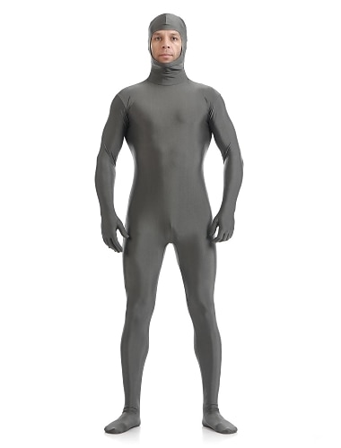  Zentai-kostymer Huddräkt Helkroppsdräkt Karnevalsdräkt Helkroppsdräkt Herr Dam Kön Solid färg Spandex Lykra Kostym för Halloween Vuxna