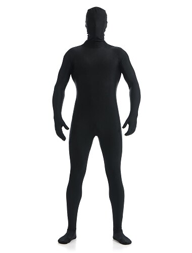  Zentai-kostymer Huddräkt Helkroppsdräkt Karnevalsdräkt Helkroppsdräkt Herr Dam peruker för svarta kvinnor Hel rygg Oxfordsko Rå kant Solid färg Spandex Lykra Kostym för Jul Halloween Vuxna