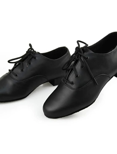  رجالي أحذية رقص صالة الرقص تدرب على أحذية الرقص خط الرقص داخلي متخصص مسطح نعل أكثر ليونة دانتيل كعب مسطخ دانتيل أسود