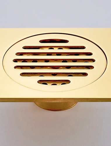  négyzet alakú zuhany padlólefolyó sárgaréz kivehető többcélú láthatatlan megjelenésű sárgaréz és cink ötvözetű lefolyó 1 db
