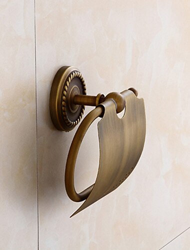  トイレット ペーパー ホルダー アンティーク真鍮浴室の装飾用浴室ロール ペーパー ホルダー 1 pc