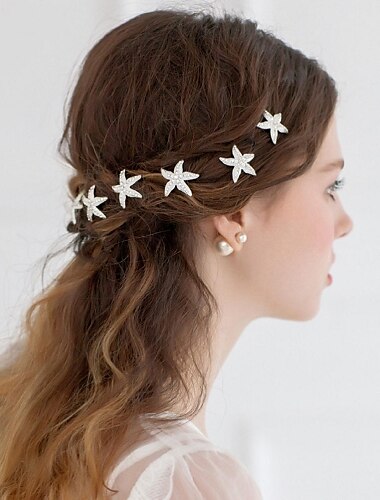  Alliage Fleurs / Coiffure / Outil de cheveux avec Fleur 1 pc Mariage / Occasion spéciale / Décontractée Casque