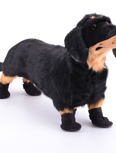 Hunde Katzen Pelzige Kleintiere Schuhe und Stiefel Atmungsaktiv Für Haustiere Polyester / Baumwolle Schwarz