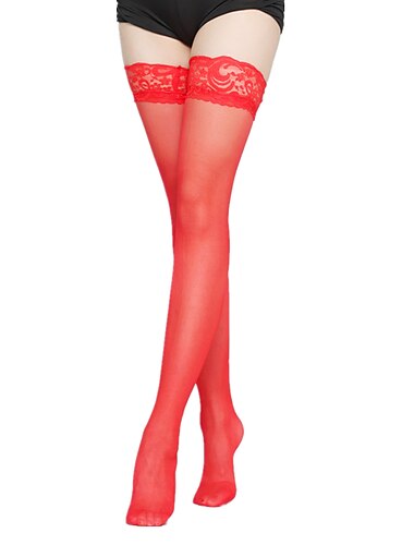  جوارب نسائية مثيرة أنيقة من النايلون بلون نقي جوارب سباندكس رقيقة يومية زرقاء فاتحة زوج واحد من الملابس المنزلية