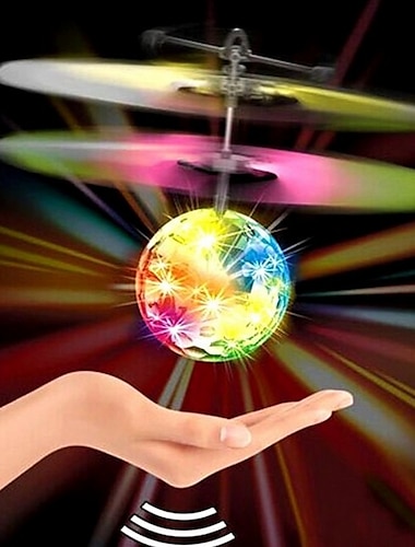  magische vliegende bal speelgoed - infrarood inductie rc drone, disco licht leds, oplaadbare indoor outdoor helikopter - voor jongens meisjes feestelijke tieners tweens&amp; volwassenen