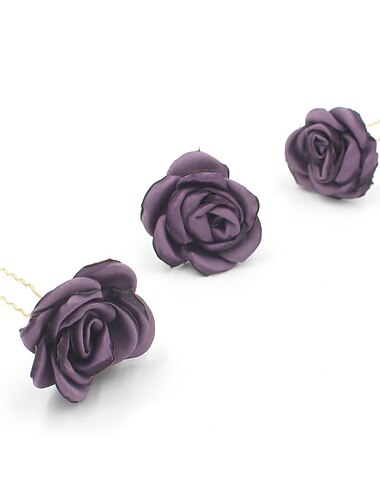  Fabric Headwear / Hair Pin with Floral 1pc Wedding / Special Occasion Headpiece