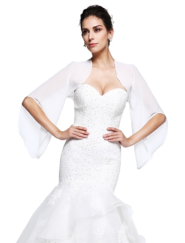  Boleros Chiffon Hochzeit / Partyabend Wickeltücher für Frauen Mit