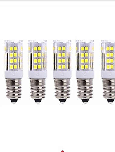  5個5wLEDコーン電球e14t51LEDビーズsmd2835800lmシーリングファン用シャンデリアペンダントライトウォームホワイト220〜240v