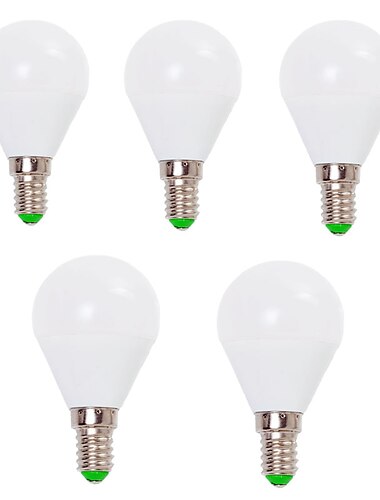  5 pièces 7 W Ampoules Globe LED à économies d'énergie  800 lm E14 E26 / E27 G45 12 Perles LED à économies d'énergie  SMD 2835 Décorative Blanc Chaud Blanc Froid 220-240 V 110-130 V / RoHs / CE