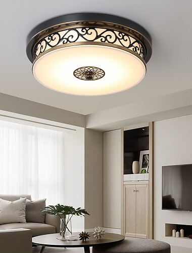  Plafón de 30 cm led luces de empotrar metal bronce vintage tradicional/clásico country 110-120v 220-240v