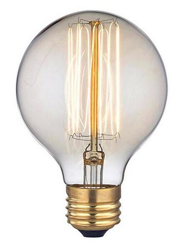  60w e26 e27 g95 vintage edison ampoules ampoule à incandescence antique blanc chaud 2300k rétro décoratif 220-240v