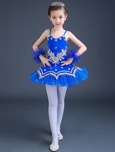  Balett Ruha Csipke Kristályok / Strasszok Fénylő Teljesítmény Ujjatlan Magas Spandex Tüll