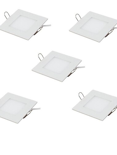  5 piezas 3 W 15 Cuentas LED Fácil Instalación Luz Empotrada Luces Empotradas Descendentes Luces de panel LED Blanco Cálido Blanco Fresco 85-265 V Comercial Hogar / Oficina Habitación Infantil / Cañas