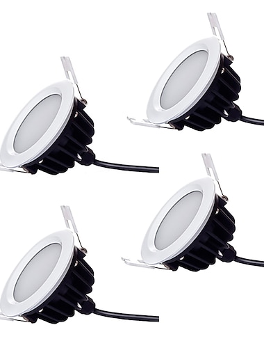 4pcs impermeable ip 66 9w 700-800lm 48 x 5730 sdm leds iluminación comercial de alta calidad downlights blanco cálido / blanco frío ac220-240v