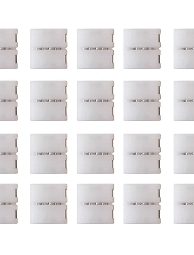  20pcs 4 pin diy led rgb adaptador de conector de luz de tira 5050 led 10mm