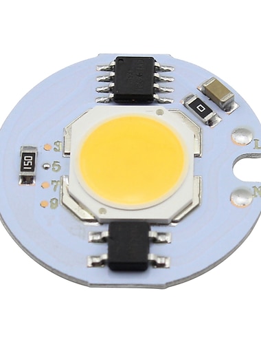  1pc 5w cob led chip 220v ic inteligente para diy downlight spot light light de techo cálido / frío blanco