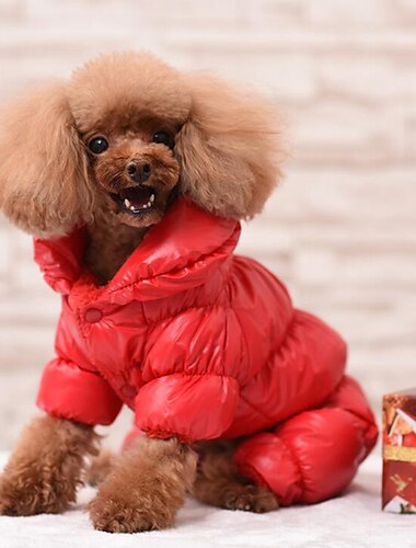  Dog Coat Jumpsuit Jacket Puppy Clothes Casual Daily Keep Warm Winter Warm Outdoor Dog Clothing