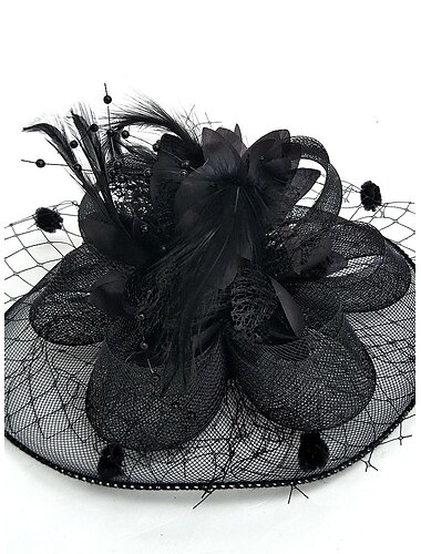  Feder-/Netz-Fascinators Kentucky Derby-Hut/Blumen/Hüte mit Federn/Fell/Blumen 1 Stück Hochzeit/besonderer Anlass/Damentags-Kopfschmuck