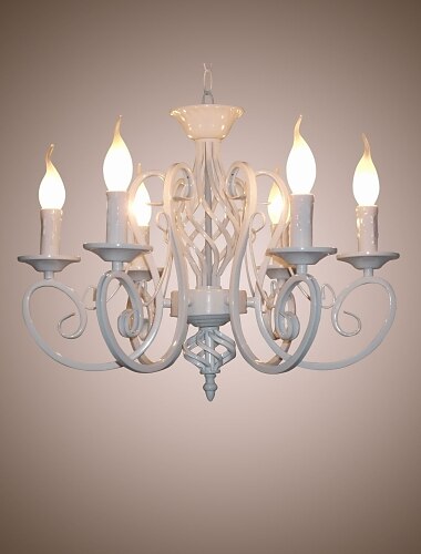  6-Licht 53 cm Candle-Art Kronleuchter Metall Lackierte Oberflächen Traditionell-Klassisch 110-120V 220-240V