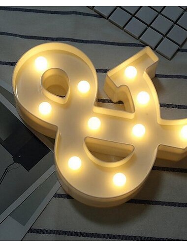  LED-Leuchtbuchstaben, 26 leuchtende Alphabet-Buchstaben, batteriebetriebene dekorative Festzeltlampen für Hochzeiten, Geburtstage, Partys, die Hausbar und als Weihnachtsdekoration