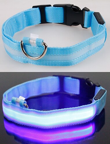  led nyakörv - világító nyakörv hordozható usb újratölthető fényvisszaverő nyakörv kis közepes nagy kutyáknak