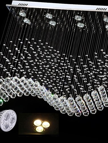  8-Licht 80 cm Kristallbirne enthalten Designer Kronleuchter Metall Kristall galvanisiert schick & modern 110-120V 220-240V gu10