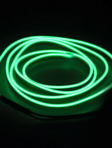  5m luci stringa 0 led el 1pc filo elettroluminescente neon autoadesivo impermeabile bianco rosso blu