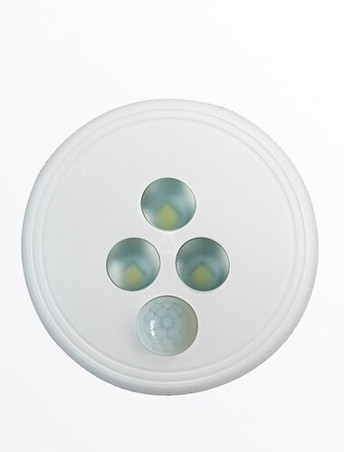  1pc 1.5W 3 LED Fácil Instalación / Sensor de movimiento Luces de Techo Residencial / Interior / Al Aire Libre / Cañas / FCC