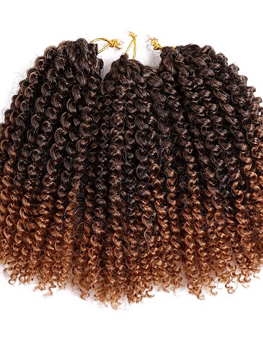  Háčky na vlasy Marley Bob Pletené copánky Blonďatá Kaštanová Umělé vlasy 8 inch Krátký Copánkové vlasy