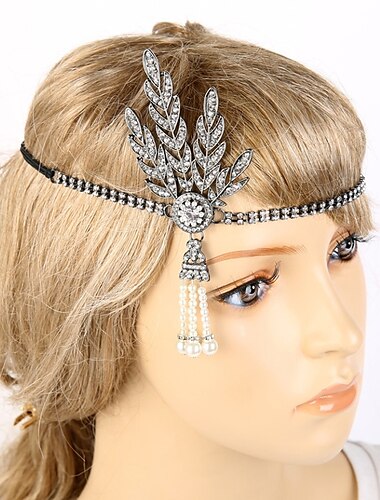  Retro Vintage Goldene Zwanziger 1920er Flapper-Stirnband Kopfschmuck Der große Gatsby Hochzeitsgast Damen Leistung Party / Abend Geschäft / Zeremonie / Hochzeit