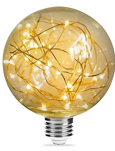  1шт 3 W LED лампы накаливания 200 lm E26 / E27 G95 33 Светодиодные бусины SMD Декоративная звездный Новогоднее украшение для свадьбы Тёплый белый 85-265 V / RoHs / CE