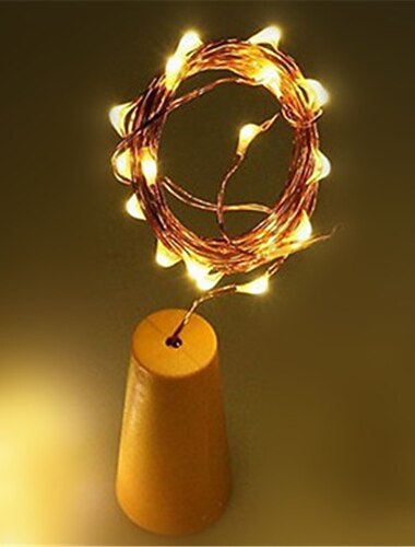  1m ストリングライト 10 LED SMD 0603 1個 温白色 ホワイト マルチカラー クリスマスウェディングデコレーション ソーラー駆動 / IP65