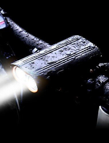  LED Cykellyktor LED-lampa Framlykta till cykel LED Cykel Cykelsport Vattentät 360-graders rotation Flera lägen Jätteljus 2400 lm Laddningsbart USB 18650 Vit Cykling / Aluminiumlegering / Bred vinkel