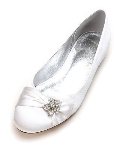  Pentru femei pantofi de nunta Cadouri de Valentin Petrecere Apartamente de nuntă Pantofi de mireasa Pantofi de domnișoară de onoare Piatră Semiprețioasă Legătură Panglică Toc Drept Vârf rotund De
