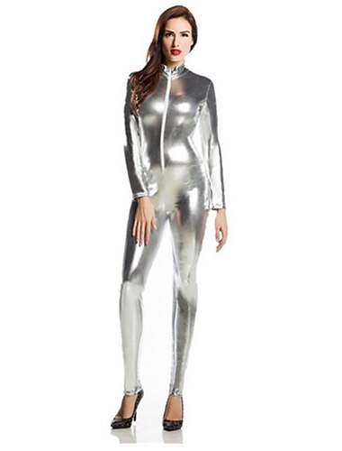  Glimmende Zentai-Pakken Cosplay kostuum Catsuit Carnavalskostuum Full Body Suit Voor heren Dames Sekse Sexy kostuum Effen Spandex Latex Kostuum voor Halloween Maskerade Volwassenen