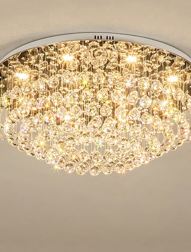  8 lumières 70 cm Lustre Métal Plaqué 110-120V 220-240V