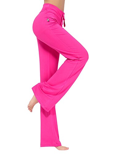  Hose mit weitem Bein für Damen Kordelzug Atmungsaktiv Rasche Trocknung Feuchtigkeitsabsorbierend Zumba Yoga Fitness Unten Weiß Schwarz Grün Hauptstadt Übergröße Sportkleidung elastisch Lockere