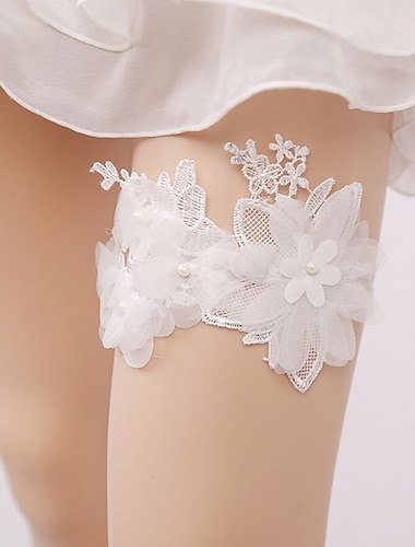  Kant Klassieke sieraden / Kant Bruiloft kousenband Met Bloemen / Elastiek Kousenbanden Bruiloft / Feesten & Uitgaan