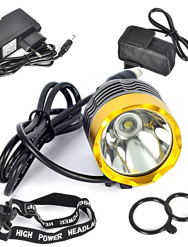  LED Cykellyktor LED Bergscykling Cykel Cykelsport Vattentät Jätteljus Bärbar Professionell Uppladdningsbart Batteri 3000 lm Naturlig vit Camping / vandring / grottforskning Vardagsanvändning Dykning