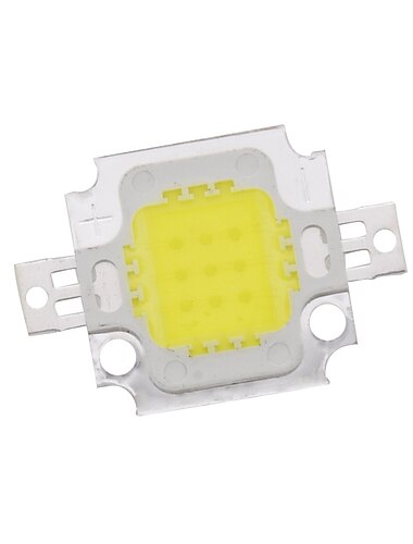  Soldadura de cable blanco / dorado de alta potencia integrada de zdm 10w led de soporte de cobre (dc9-12v 900ua)