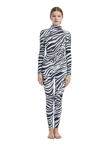  Zentai-Pakken Met Patroon Cosplay kostuum Catsuit Zebra Carnavalskostuum Full Body Suit Voor heren Dames Sekse Sexy kostuum Dierenhuid patroon Zebra Spandex Lycra Elastisch Kostuum voor Halloween