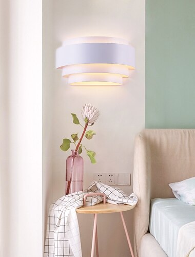  Lightinthebox 屋外フラッシュマウントウォールライト LED 60 ワット経路金属半円ウォールライトモダンコンテンポラリー 110-120v 220-240v