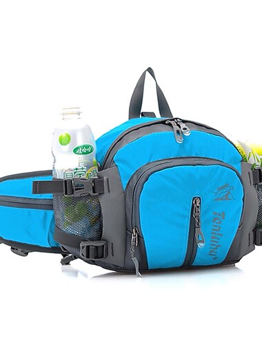  wasserdichte Wander-Gürteltasche mit Flaschenhalter – multifunktionale Outdoor-Lauf-Gürteltasche mit verstellbaren Riemen für Camping & Radfahren