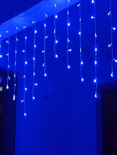  4m 13ft 96 ledet streng lys dip ledet oss plug 110v-120v eu plug 220v-240v utvidbart gardin koblingsbar 8 moduser jul dekorative tau streng twinkle lys varm kald hvit rgb