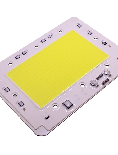  100w de alta potencia cob led chip bulb 220v input ic inteligente para diy reflector de luz de inundación exterior blanco cálido (1 pieza)