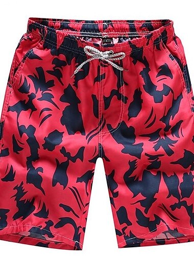  Herren Bademode Surfshorts Badehose Schwimmshorts kurz Leicht Rasche Trocknung Unten Kordelzug Mit Taschen Schwimmen Surfen Strand Wassersport Bedruckt Frühling Sommer Herbst