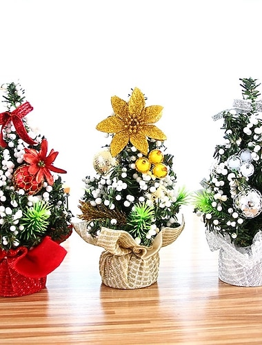  20 cm mini albero di natale natale decorazioni da tavolo artificiali festival albero in miniatura regalo di natale decorazioni natalizie