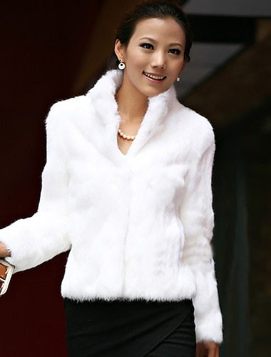  белое пальто с длинными рукавами из искусственного меха, осеннее свадебное / вечернее / вечернее женское свадебное накидка для гостей с однотонным